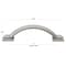 Gliderite Hardware 3 in. Center to Center Weathered Nickel Arched Square Cabinet Pull - 4355-WN, 5PK 4355-WN-5 - alternate 4